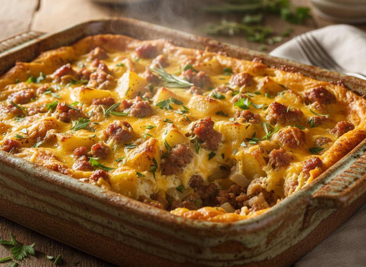 Casserole maison, ingrédients locaux