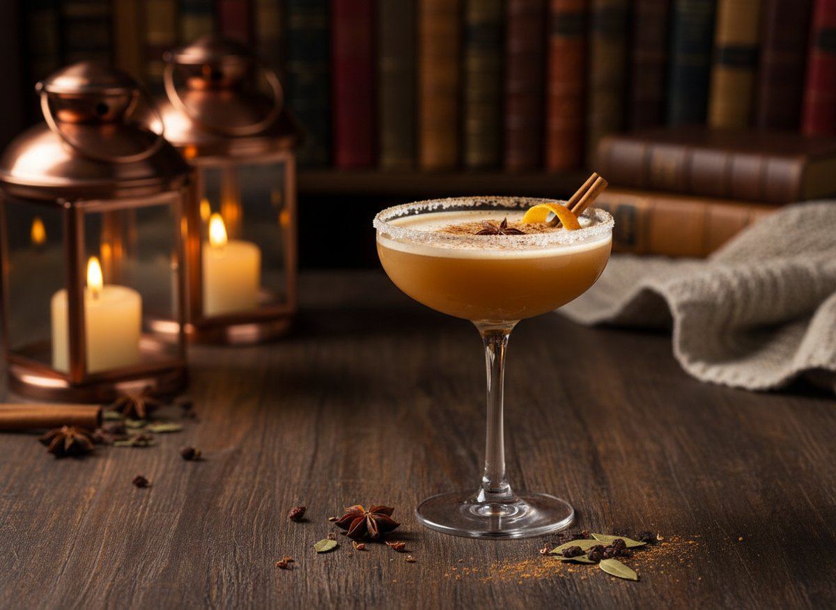 Chaï Martini, cocktail maison